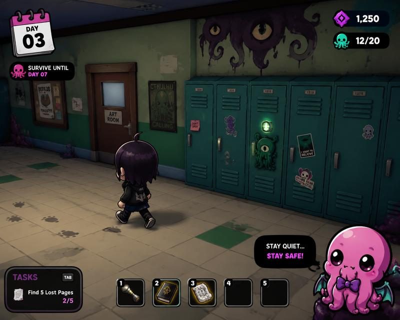 Lovecraft Locker 校园地图 展示图 2