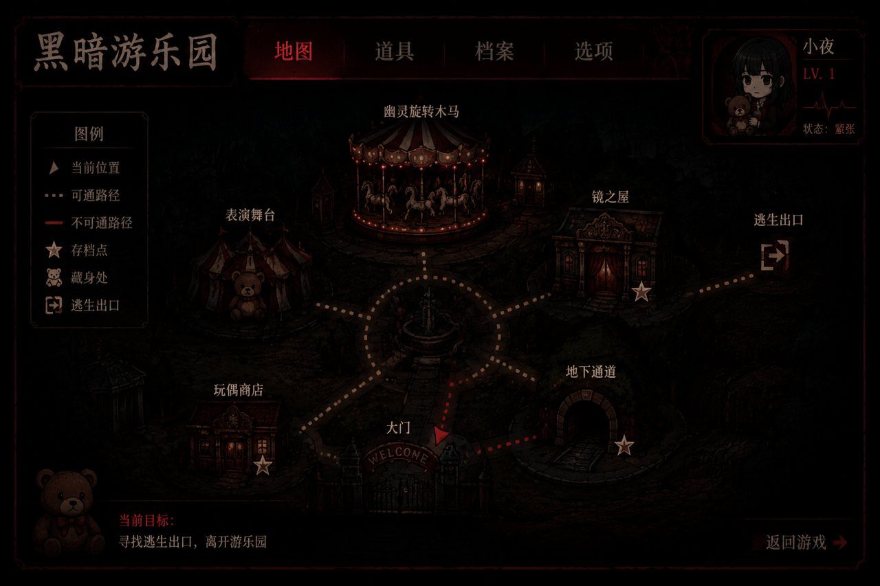 黑暗游乐园 实机画面 演示图