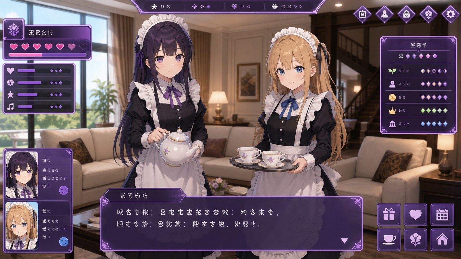 姊妹的侍奉 操作界面 画面 3